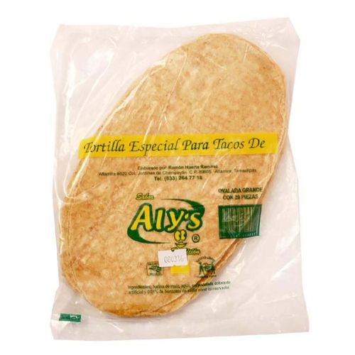 Tortillas De Maíz Para Flautas Aly´S con 20 Piezas