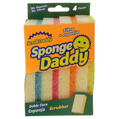 Fibra Esponja Sponge Scrub Daddy 4 Piezas