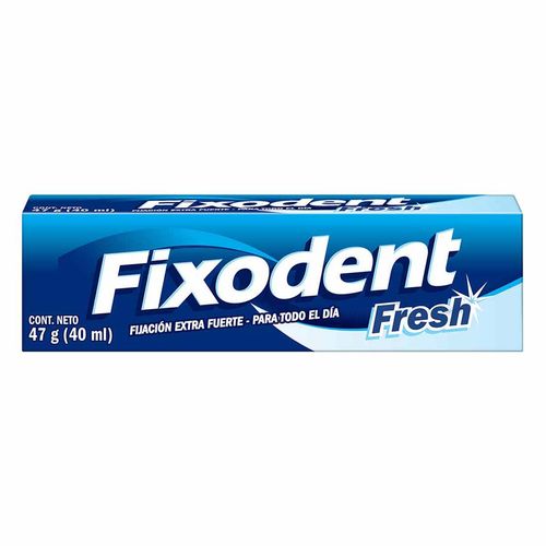 Pasta Adhesiva Para Dentadura Fixodent Fresh Fijación Extra Fuerte 40ml