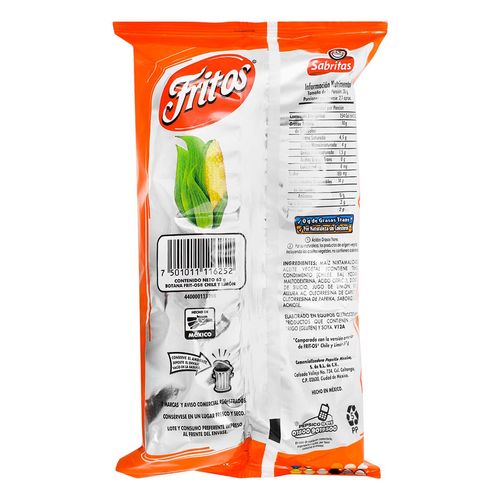 Fritos Chile Con Limon Sabritas 60g