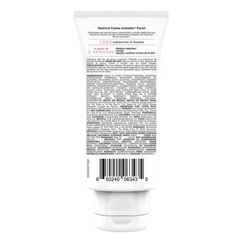 Crema Teatrical Facial Anti manchas