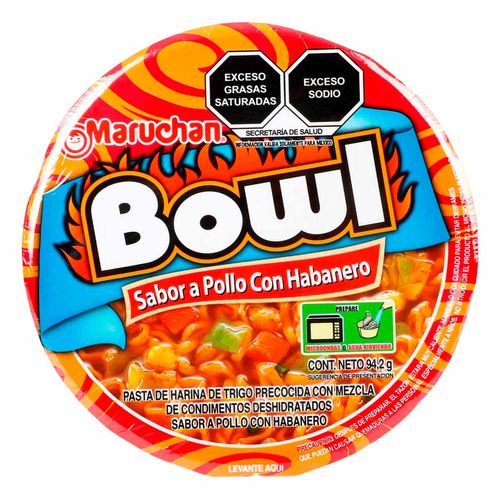 Sopa Maruchan Pollo/Hab Bowl 94.2 gr