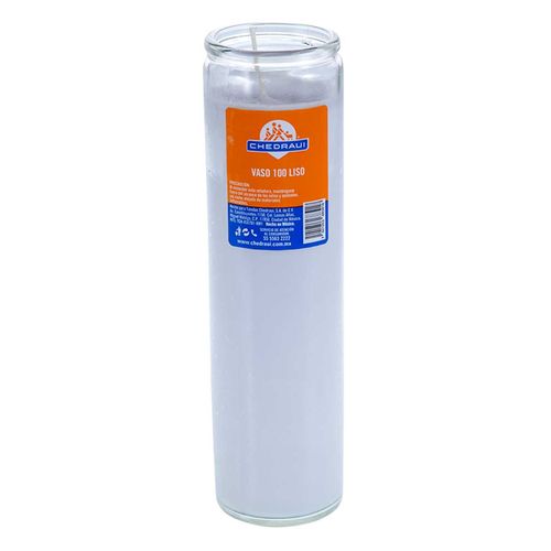 Veladora Vidrio Chedraui Vaso Liso 1 Pieza