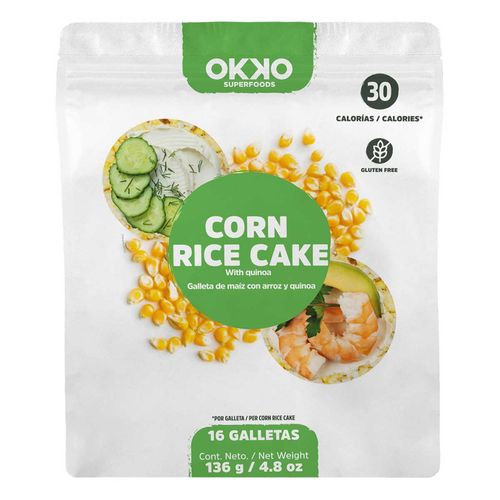 Galletas Okko Maíz Arroz Quinoa 136g