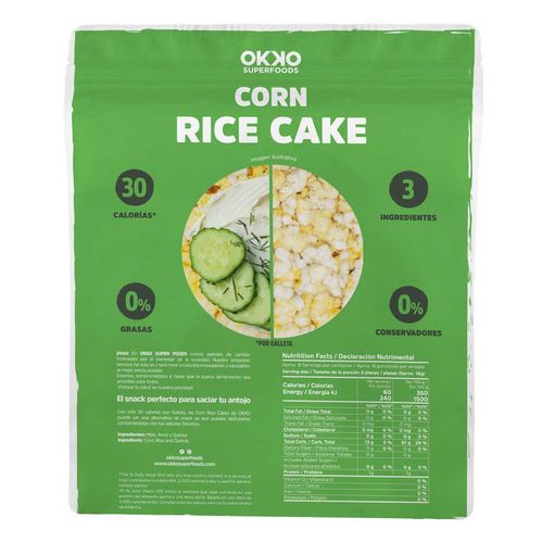Galletas Okko Maíz Arroz Quinoa 136g