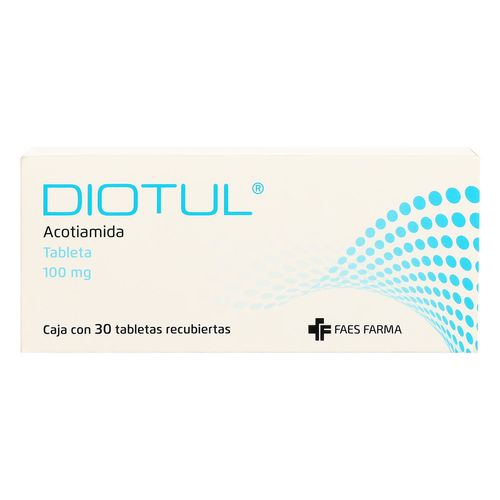 Tabletas Diotul de 100mg Caja con 30 tabletas