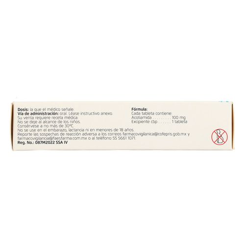 Tabletas Diotul de 100mg Caja con 30 tabletas