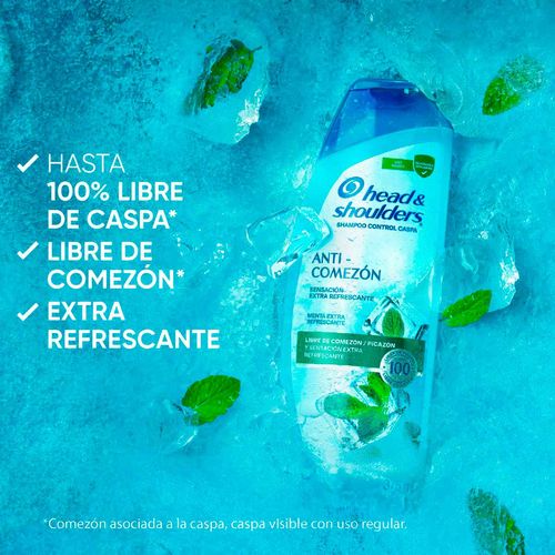 Shampoo Head & Shoulders Anti-Comezón con menta 650ml