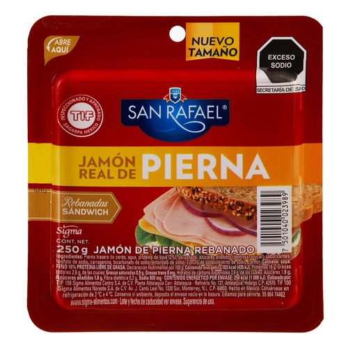 Jamón de Pierna Real San Rafael 250g