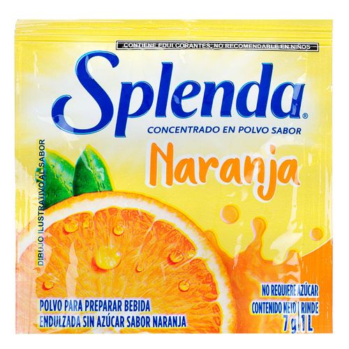 Concentrado En Polvo Splenda Naranja 7g