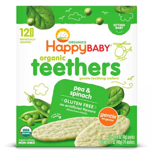 Obleas Happy Babby Chicharo Espinaca 48g