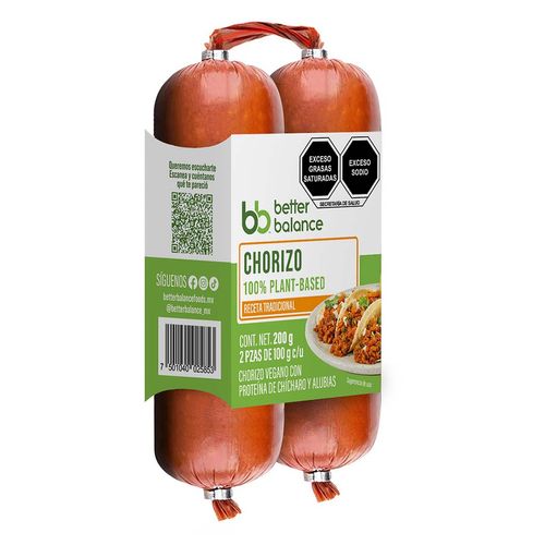 Chorizo Vegano Better Balance 210g