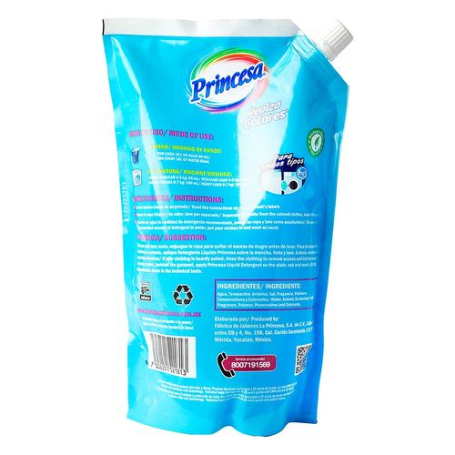 Detergente Liquido Princesa Biodegradable 805ml