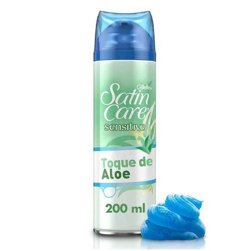 Gel para Afeitar Gillette Satin Care para Depilar con Rastrillo Mujer 200ml