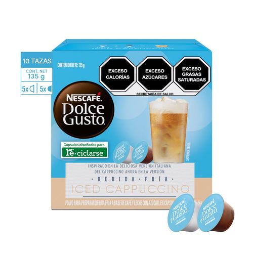 Cápsula de Café Iced Cappuccino Nescafé Dolce Gusto Caja de 10 Cápsulas 135g