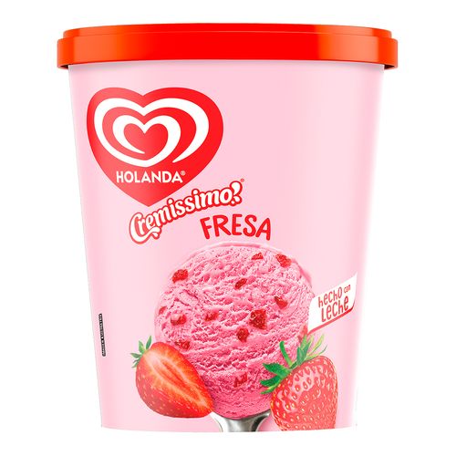 Helado Holanda Cremissimo Fresa 900ml