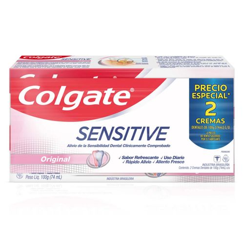 Pasta Dental Colgate Sensitive Original 2x74ml