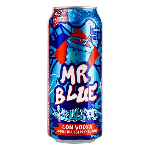 Bebida Alcohólica Mr Blue Azulito 473ml