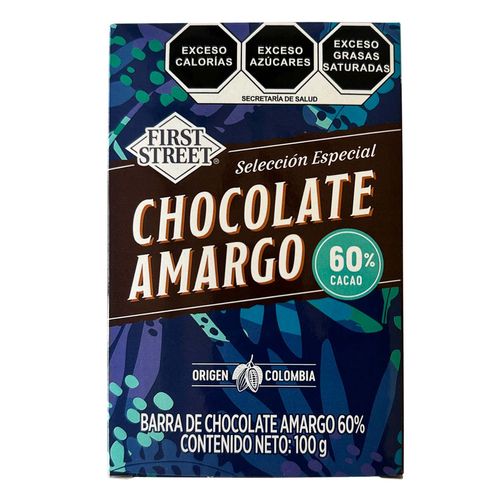 Chocolate First Street 60% Cacao 100g