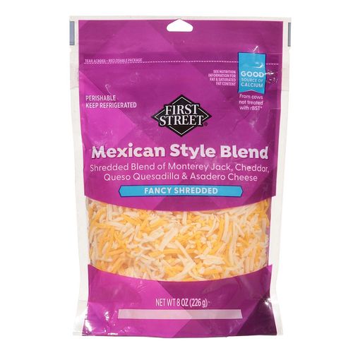Queso First Street Mezcla Estilo Mexicano Rallado 226g