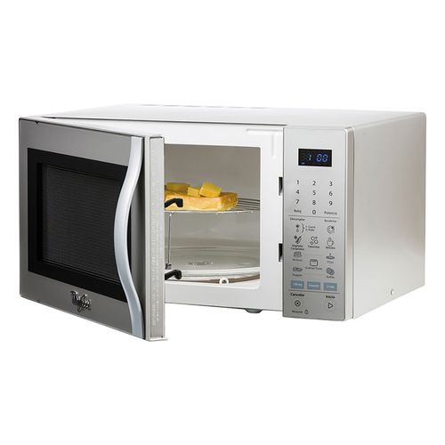 Microondas Whirlpool 1.4 Pies Cúbicos con Grill WM2514D Plata