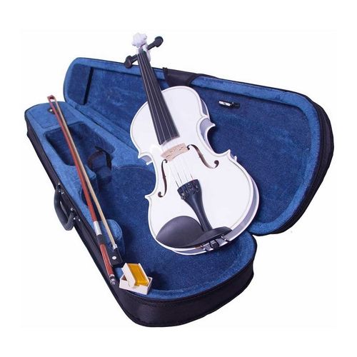 Violín Audiotek 4/4 Incluye Arco Brea y Estuche Acústico Varios Blanco