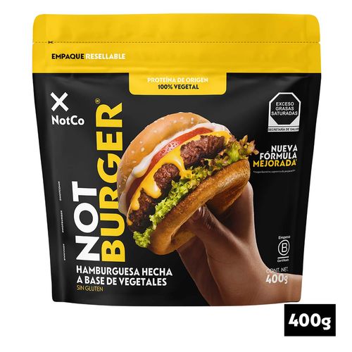 Hamburguesa Not Burger Base de Vegetales 400g