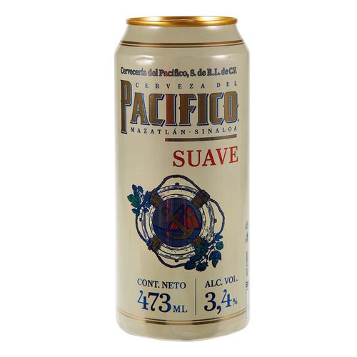 Cerveza Pacifico Suave Lata 473ml