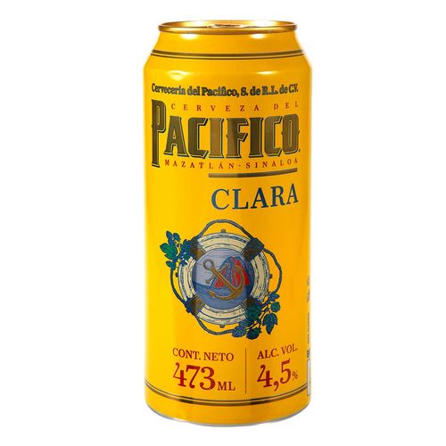 Cerveza Pacifico Clara Lata 473ml