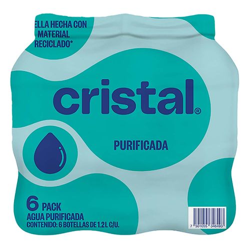 Agua Cristal 6 Piezas de 1.2L