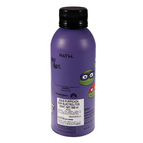 Agua Purificada Path Tortugas Ninja Morado 500ml