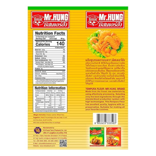 Harina Mr Hung Tempura 500g