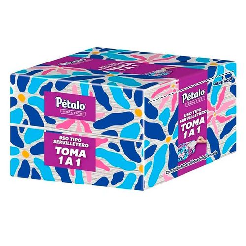 Servilletas Pétalo Práctica Hoja Sencilla 80 Unidades