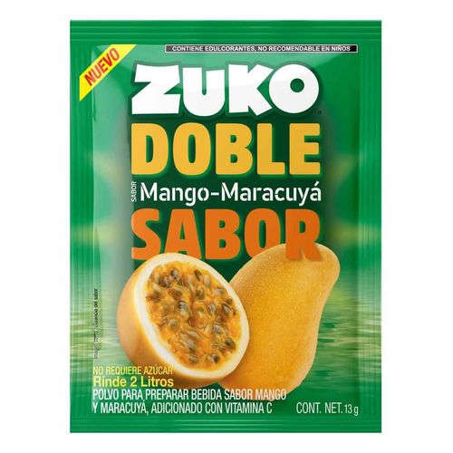 Concentrado en Polvo Zuko Mango-Maracuyá 13g