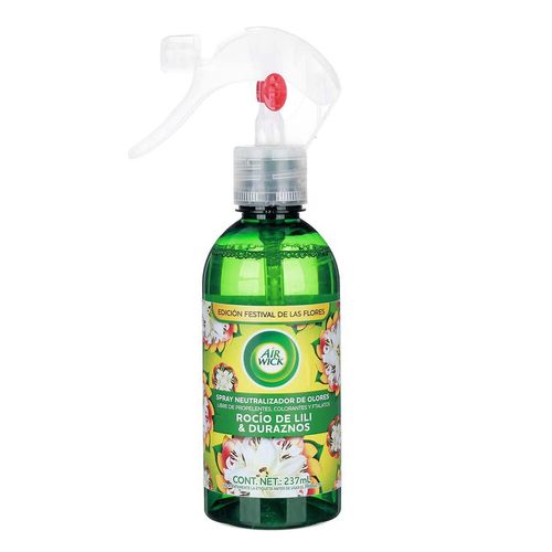 Neutralizador de Olores Air Wick Spray Lilí y Durazno 237ml