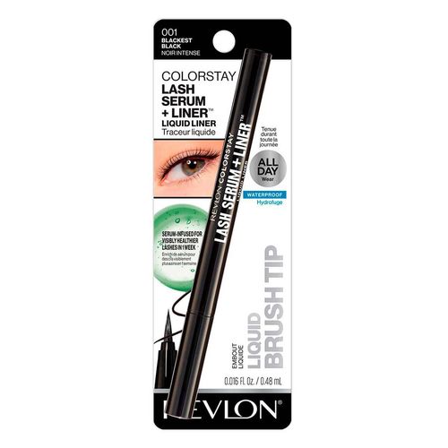 Delineador Líquido con Sérum para Ojos Revlon Blackest Black 0.48ml