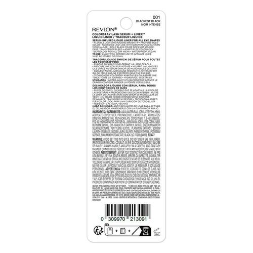 Delineador Líquido con Sérum para Ojos Revlon Blackest Black 0.48ml