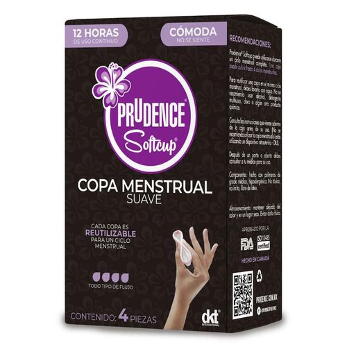 Copa Menstrual Prudence Suave 4 Piezas