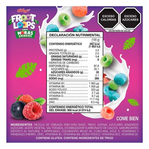 Cereal Kellogg's Froot Loops Moras Sal 245g