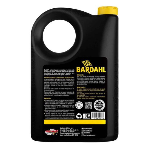 Lubricante Bardahl Sintético 5W30 SP F1 de 5L
