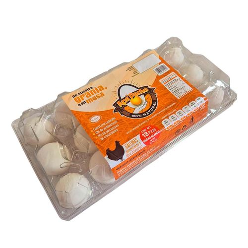 Huevo Apa'Pacho Libre Pastoreo Blanco 18 Piezas
