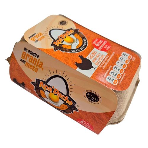 Huevo Apa'pacho Libre Pastoreo Blanco 6 Piezas
