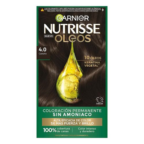 Tinte Capilar Nutrisse Oleos Castaño 4.0