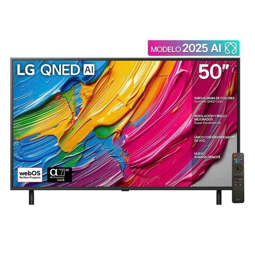 Pantalla LG 50 Pulgadas QNED AI QNED80 4K Smart TV