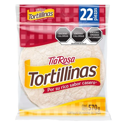 Tortillinas Tia Rosa Paquete de 570g con 22 Tortillas