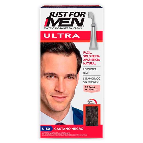 Tinte para Caballero Just For Men Ultra Castaño Negro 35g