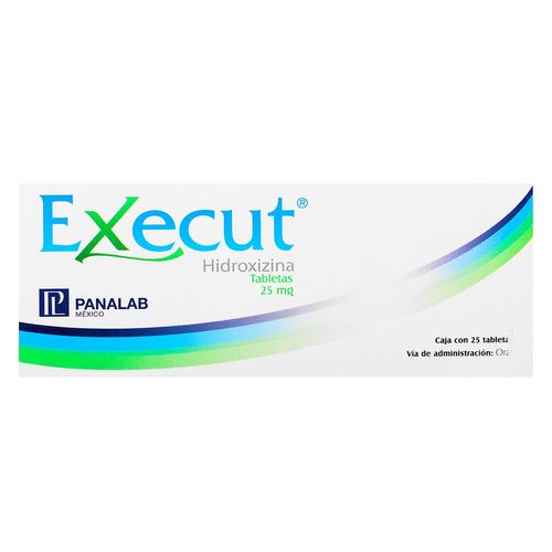 Tabletas Execut 25mg Caja con 25 Tabletas