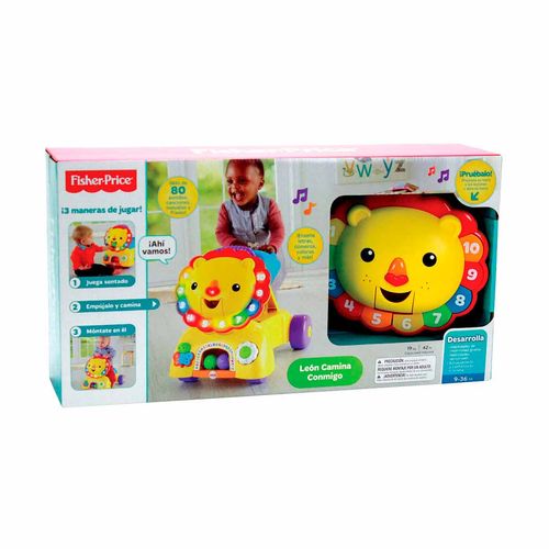 Juguete para Bebés Fisher-Price León Camina Conmigo Andadera