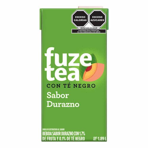 Bebida Fuze Tea Sabor Té Negro Durazno 1.89L