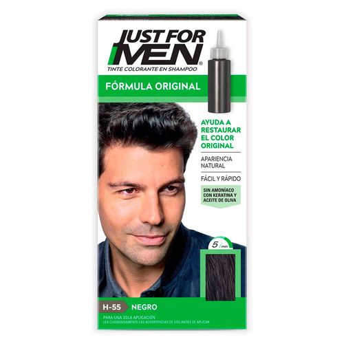 Tinte para Caballero Just For Men Fórmula Original Negro 66ml